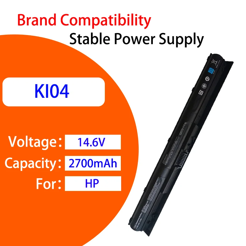 

New Replacement Battery For HP TPN-Q158 Q159 Q160 Q161 Q163 KI04 HSTNN-LB6S 14.6V 2700mAh High Capacity Li ion Laptop Battery