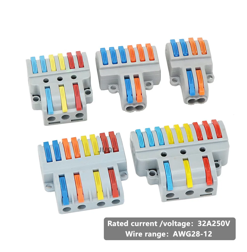 10PCS SPL-42/62/63/93 Mini Fast Wire Connector Universal Wiring Cable Connector Push-in Conductor Terminal Block - Image 2