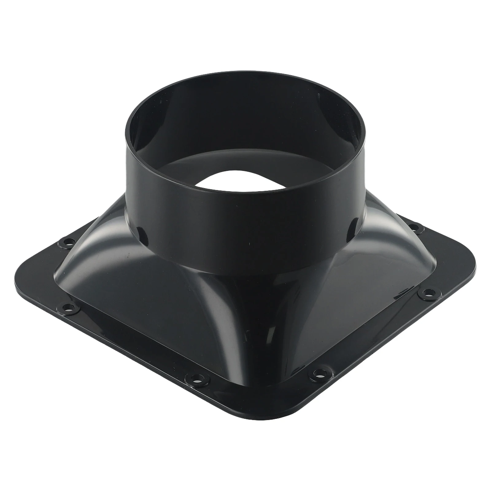 None Flange Connector Ventilation Duct Black Indoor Small Air Resistance 100MM 110MM 150MM Air Inlet And Outlet