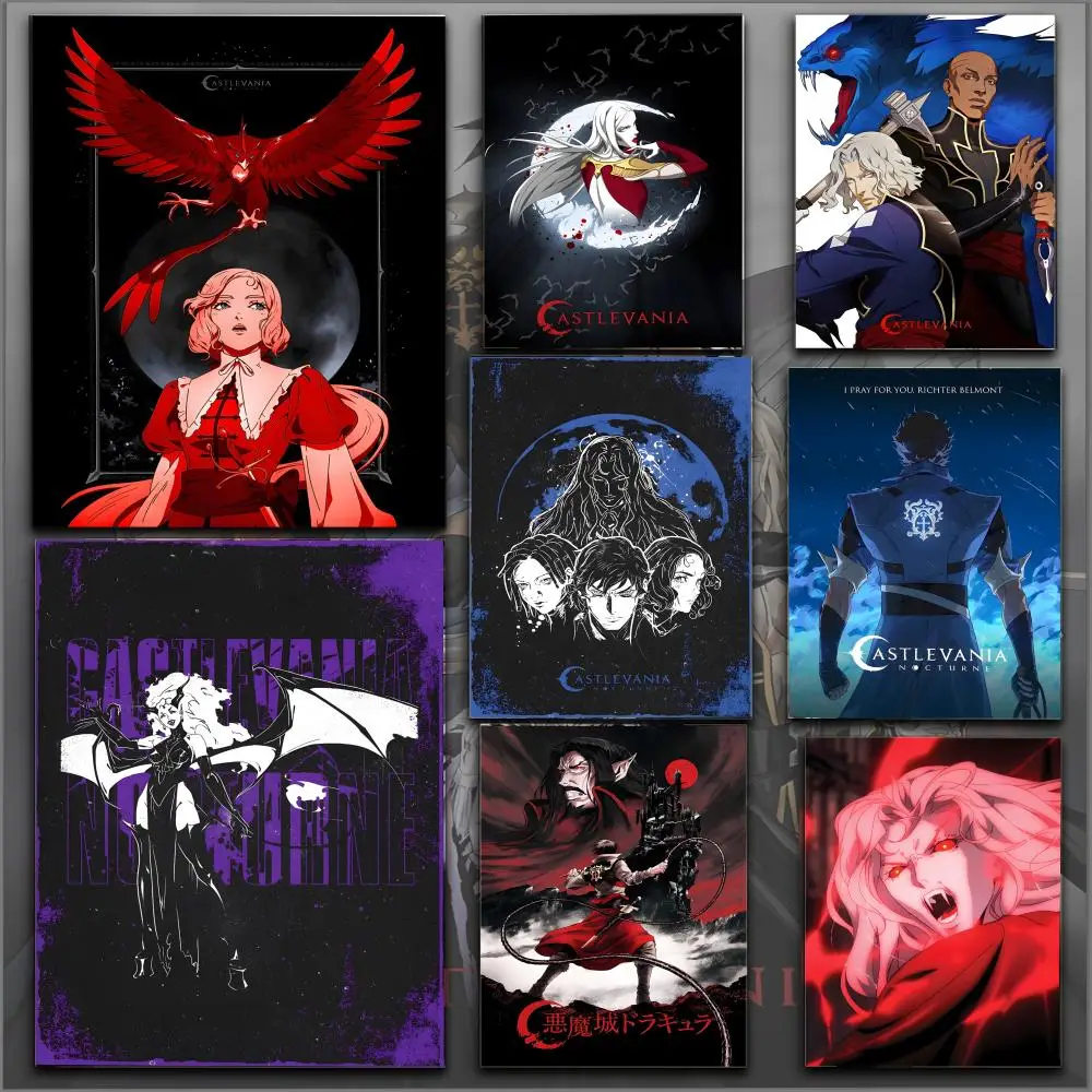 

Poster HD Anime Hot Theme Singer/OST/Movie-Waterproof Self-Stick Home Decor C-Castlevania Season Game