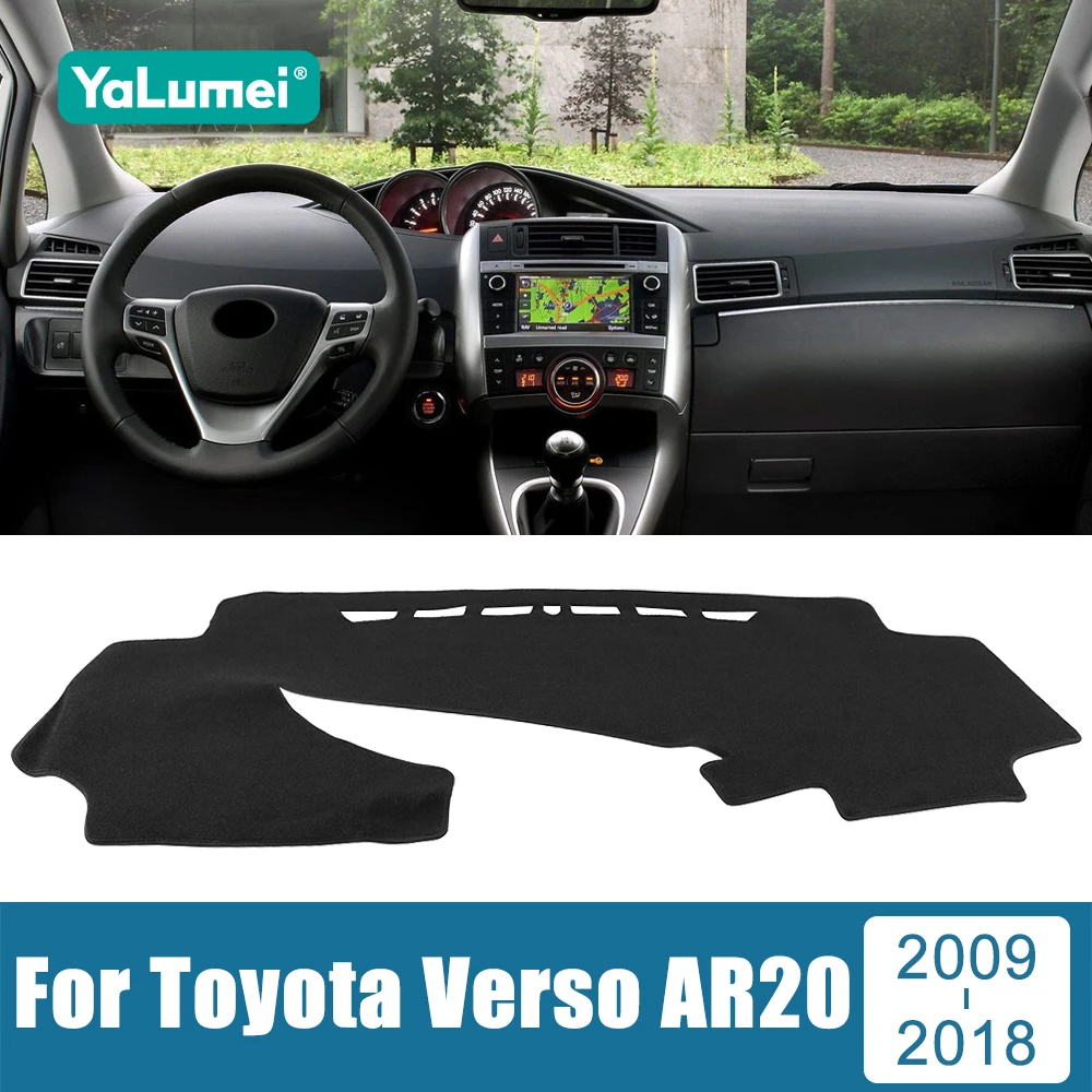 

Для Toyota Verso AR20 2009-2011 2012 2013 2014 2015 2016 2017 2018 крышка приборной панели автомобиля избегайте света анти-УФ ковры нескользящие коврики