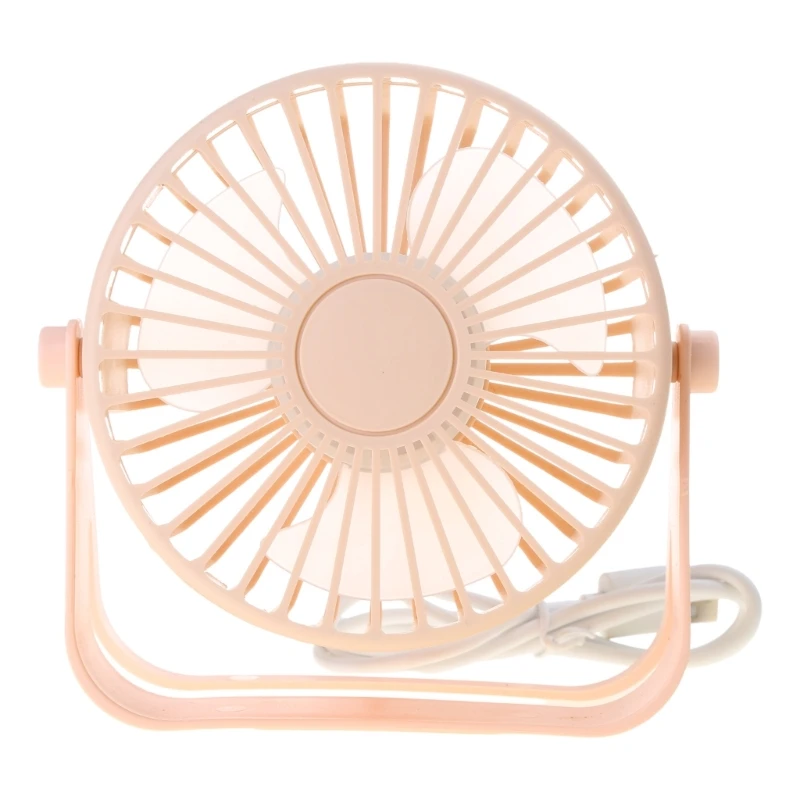Portable Fan USB Desk Fan Table Strong Airflows Quiet Operations 3 Speed Wind 360° Rotatable Standing Fan for Room