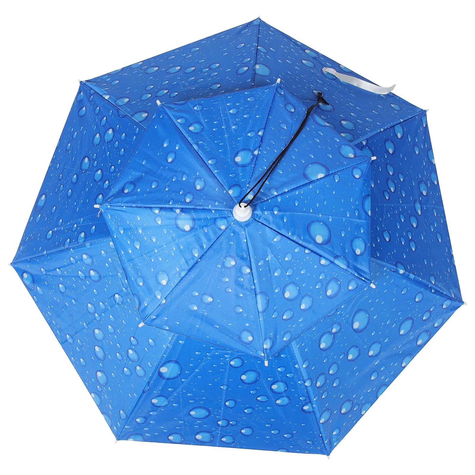 

Fishing Umbrella Cap Double Layer Oxford Fabric Uv Protection Rain Sun Outdoor Activity Foldable Headwear with Adjustable