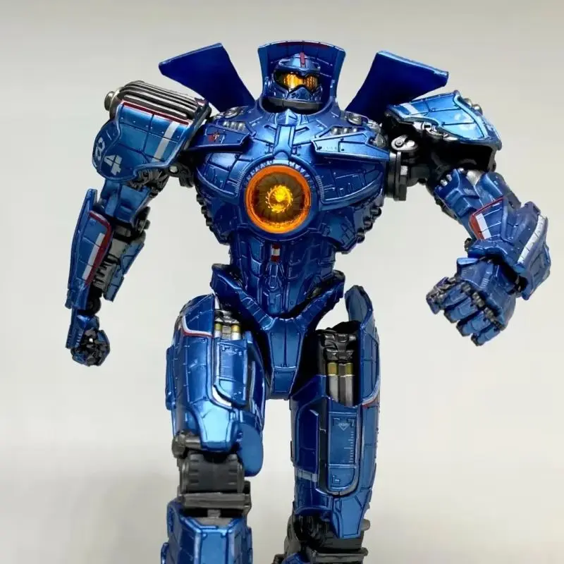 Original In Stock Ling Jihun Original Pacific Rim Gipsy Danger 8-Inch 20cm Led Light Emitting Action Figures Toy  Collection Gif