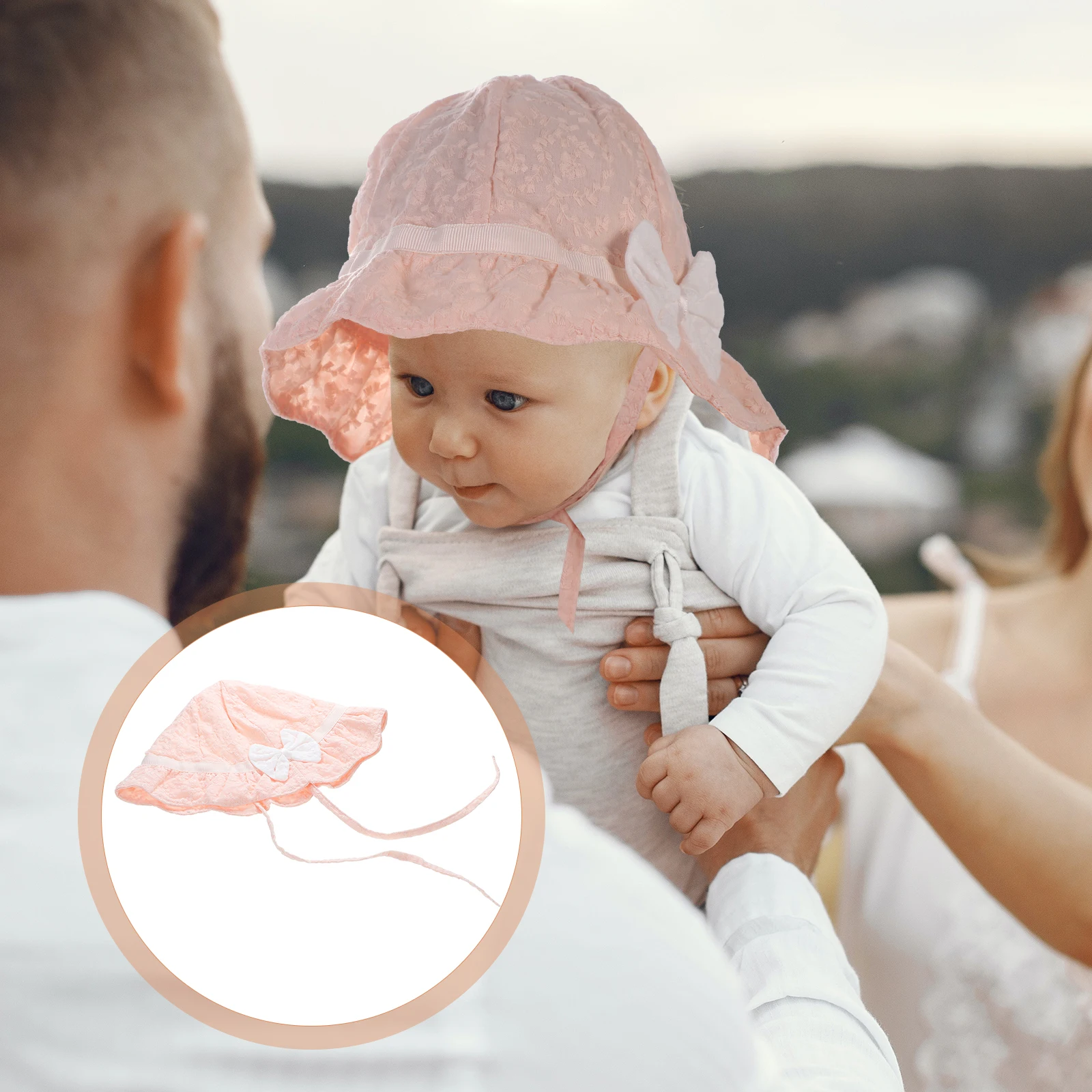 

Princess Bucket Hat Kids Cotton Summer Beach Outdoor UV Protection Adjustable Chin Strap Safe Lightweight Comfortable Spring