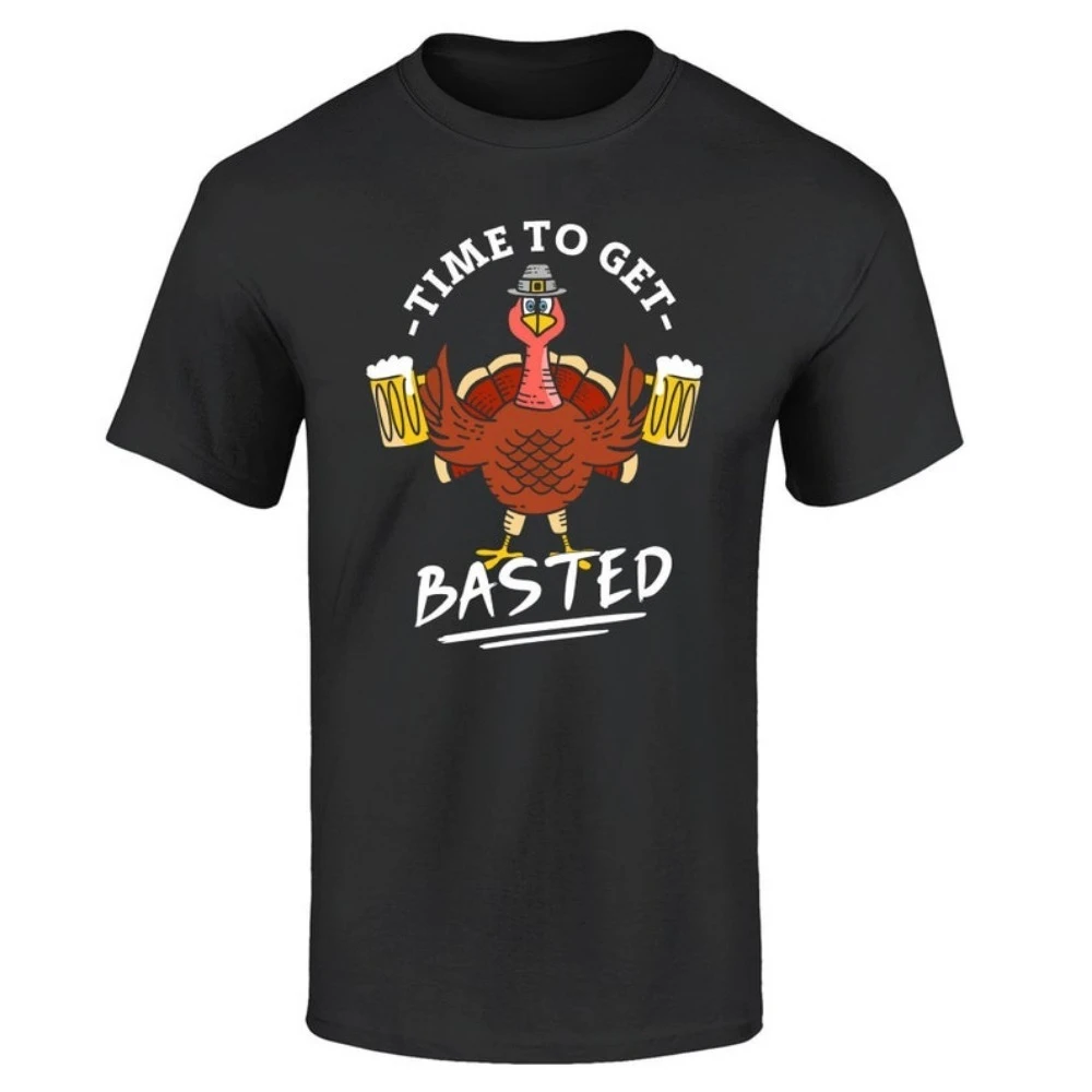 

Time To Get Basted Thanksgiving Turkey T-Shirt Thankful Shirt Thanksgiving Shirt Comfortable Personality Women T Shirt