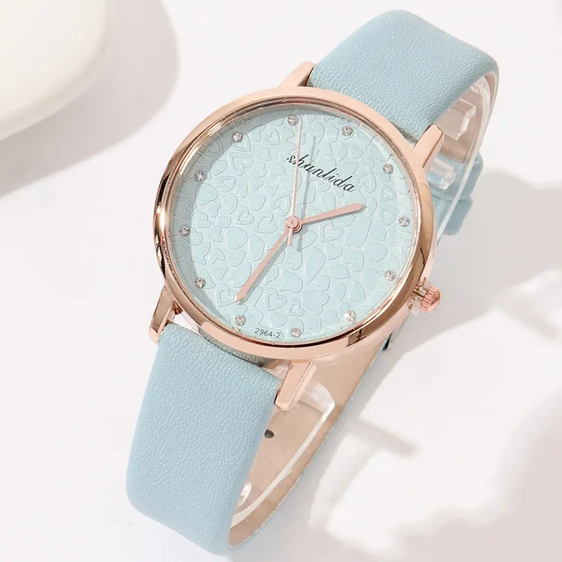 Simple Ladies Watch Female PU Leather Strap Wristwatch Fashion Luxury School Student Quartz Watches Female Clock Relogio Mujer