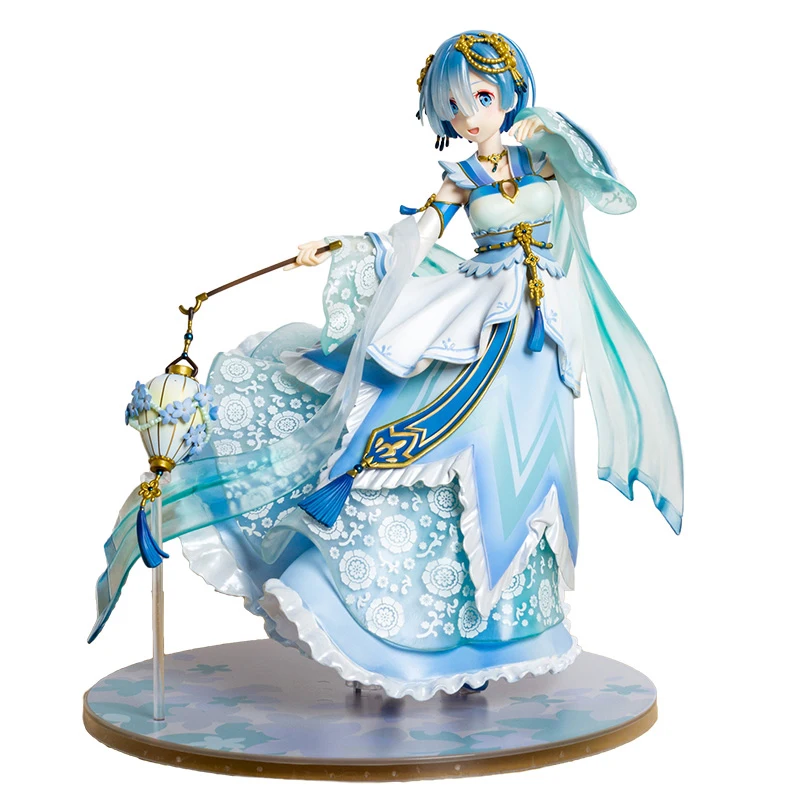 

Re:Zero Animation Comics Peripheral Toys Rem Hanfu Cheongsam Traditional Dress Anime Action Figure Collection Model