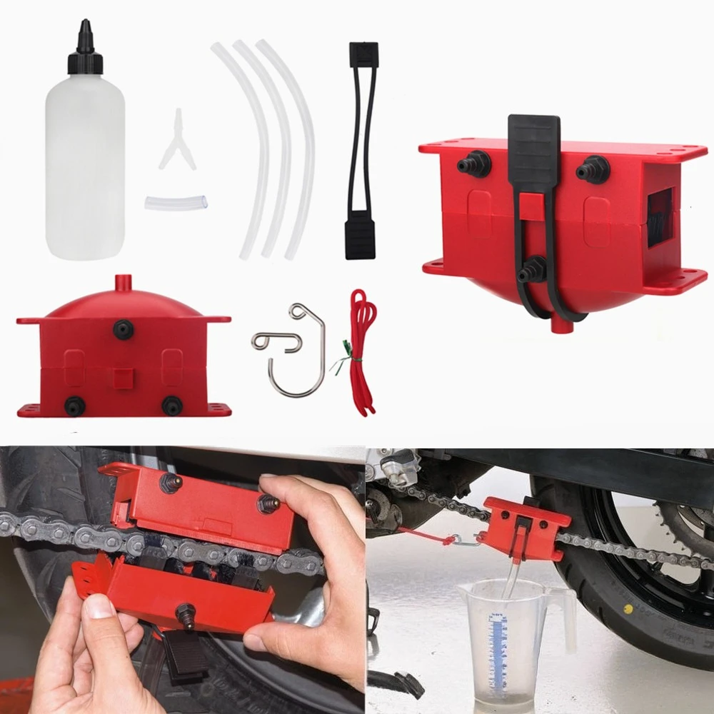

Motorcycle chain cleaning tool, maintenance brush, 360 - degree chain cleaner, a magical tool for cleaning chains