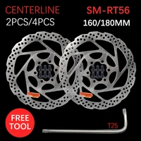 Rotor de freno DEORE SM RT56 160MM 180MM de 6 pernos, adecuado para piezas de bicicleta de rotor de freno de disco de bicicleta de montaña