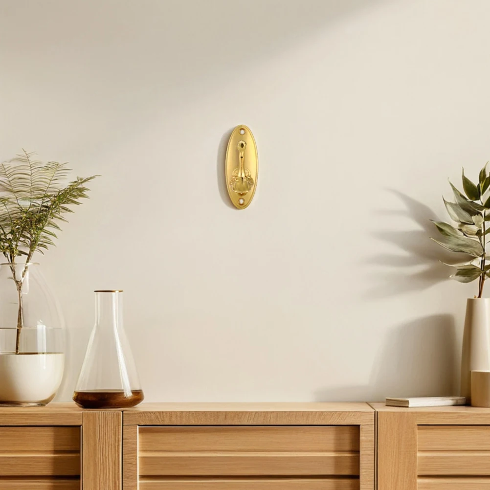 

4Pcs Alloy Swan Curtain Hooks Heavy Duty Metal Wall Mounted Decorative Holdbacks for Living Room Bedroom Drapery Tiebacks