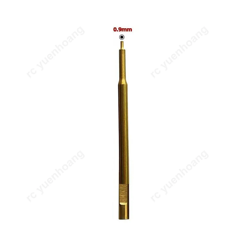 2PCS 62mm Length Titanium Coated Hex Driver Bit 0.9-3.0mm Replacement Screwdriver Tips for RC Model/Aircraft DIY Repair Tools