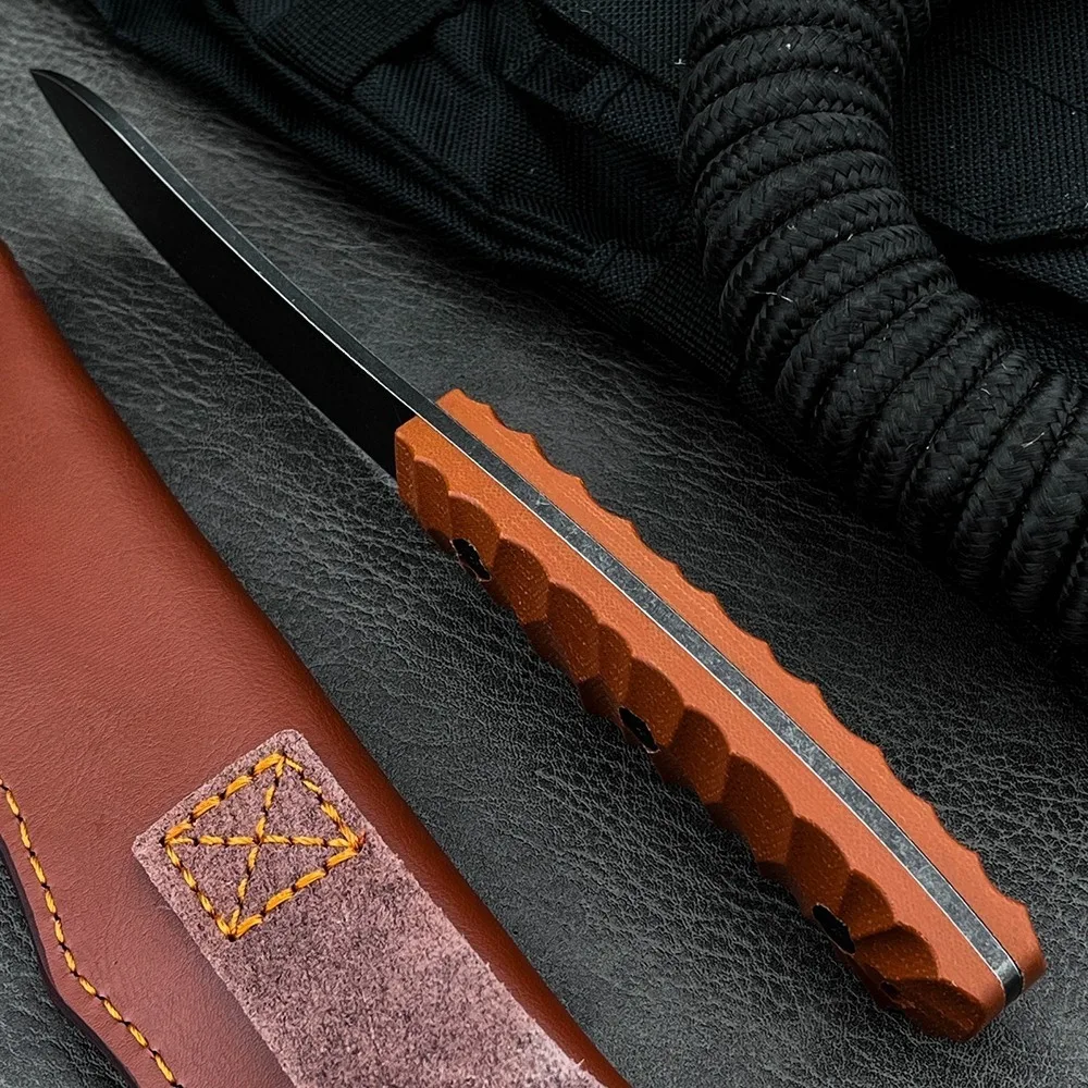 Portable Wilderness Fixed Blade Knife Outdoor Utility Backpack Straight Knife Camping Hiking BBQ Essentials EDC Pocket Knives view 3