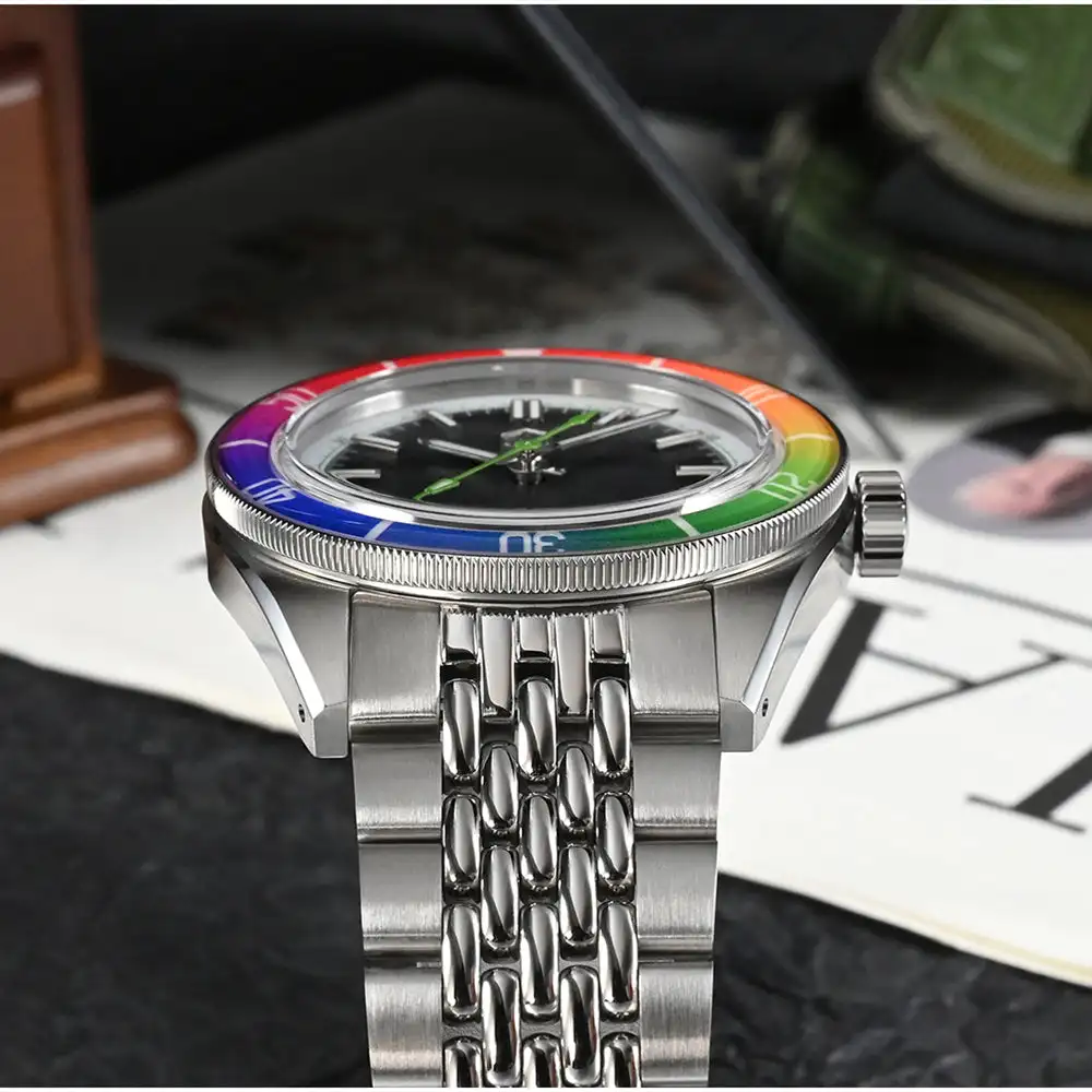 San Martin 39.5mm Summer Dive Watch Fashion Fun Fruit Series Men Sports Watches NH35 Automatic Mechanical 20 ATM SN0116 Reloj