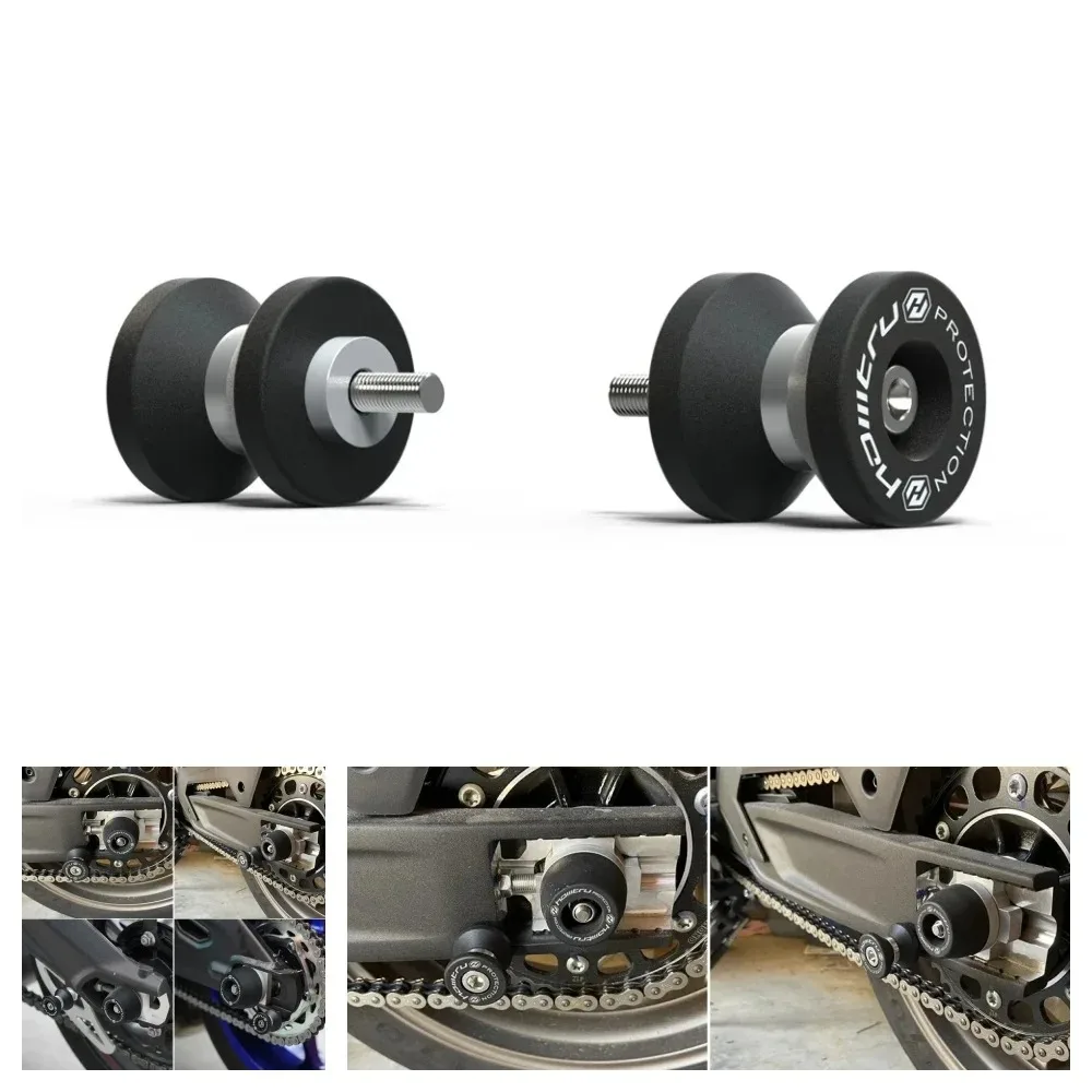 For Aprilia Dorsoduro 1200 2016 RSV1000 R 2004-2008 Motorcycle Rear Wheel Swingarm Spools Slider Stand Lifting Screw Accessories