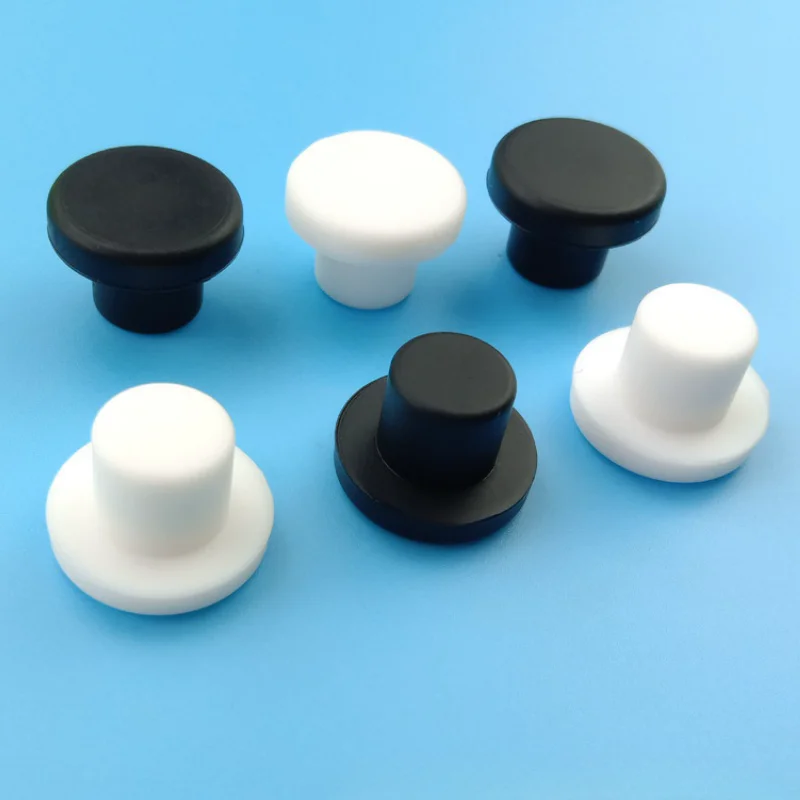 T-type Solid Silicone Rubber Plug Food Grade Rubber Stopper Sealing Plug Dustproof Anti-Collision High Temperature Rubber Cap