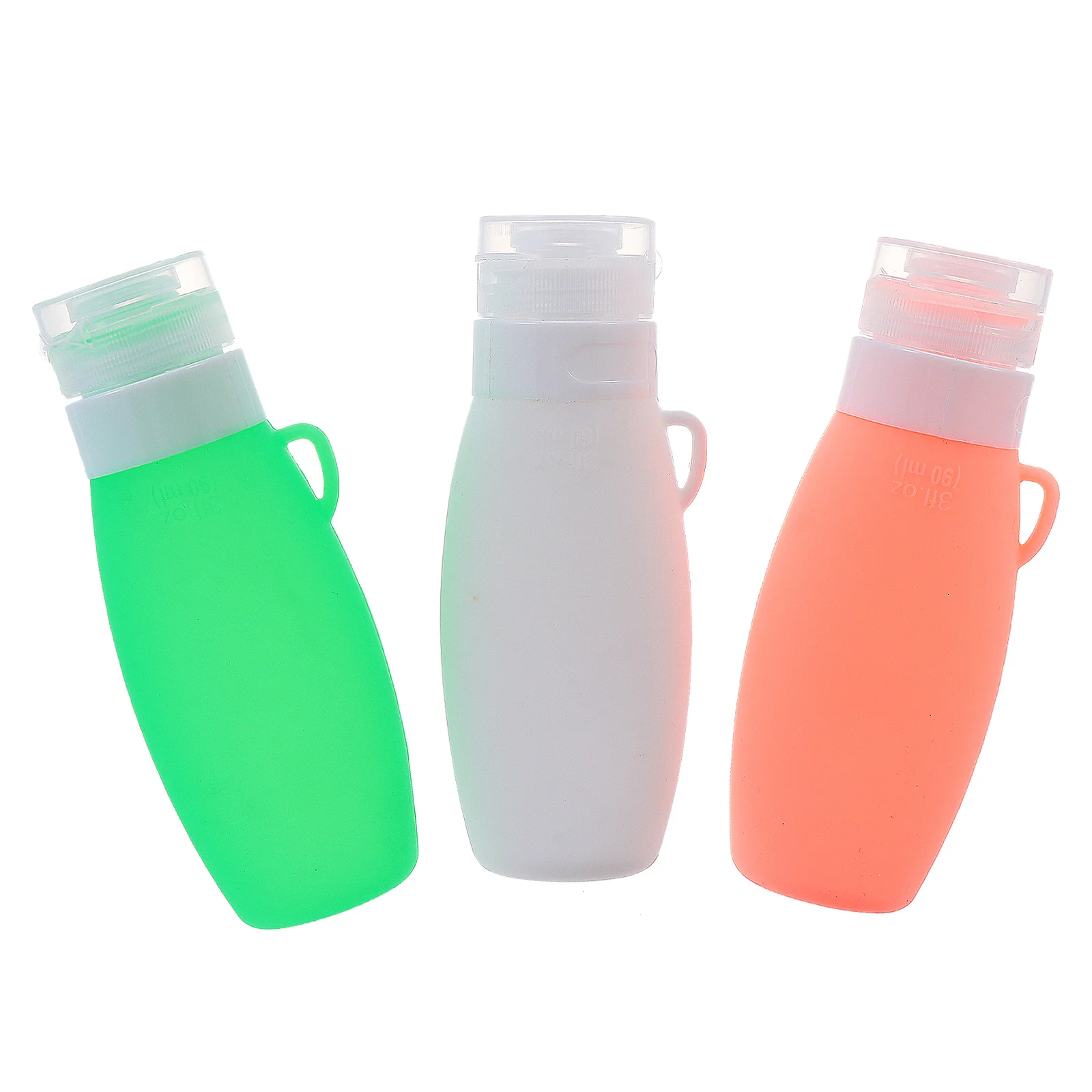 

Silicone Travel Empty Lotion Bottles 90ml Dispenser Container Portable Lightweight Storage Bottles Cosmetics Cream Sunscreen