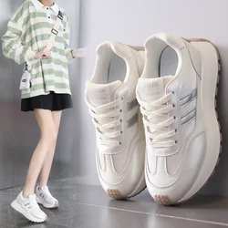 Buty damskie Forrest Gump 2024, jesienne, nowe, oddychające i wygodne, sznurowane, miękkie podeszwy, gruba podeszwa, studenckie buty sportowe do biegania