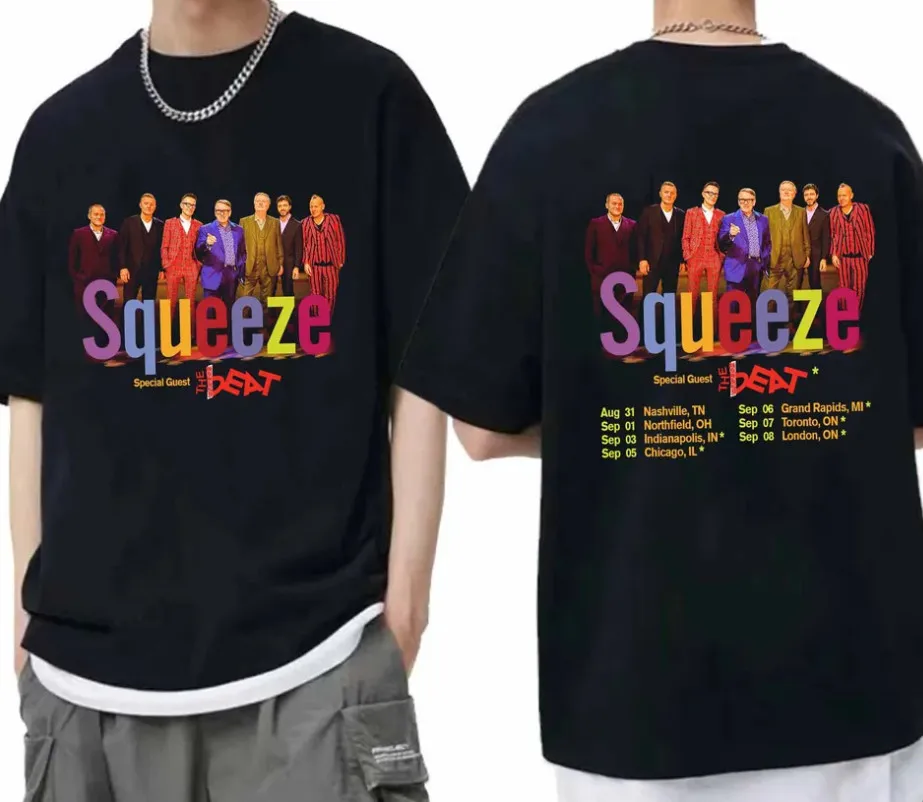 Squeeze 2024 Tour Shirt, Squeeze Band Fan T-Shirt