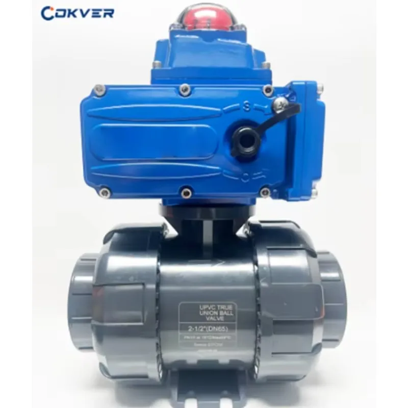 Factory  Direct Selling 1/2 in 4in  2 Way Electric Upvc Ball Valve 12V DC PVC Motorized Ball Valve