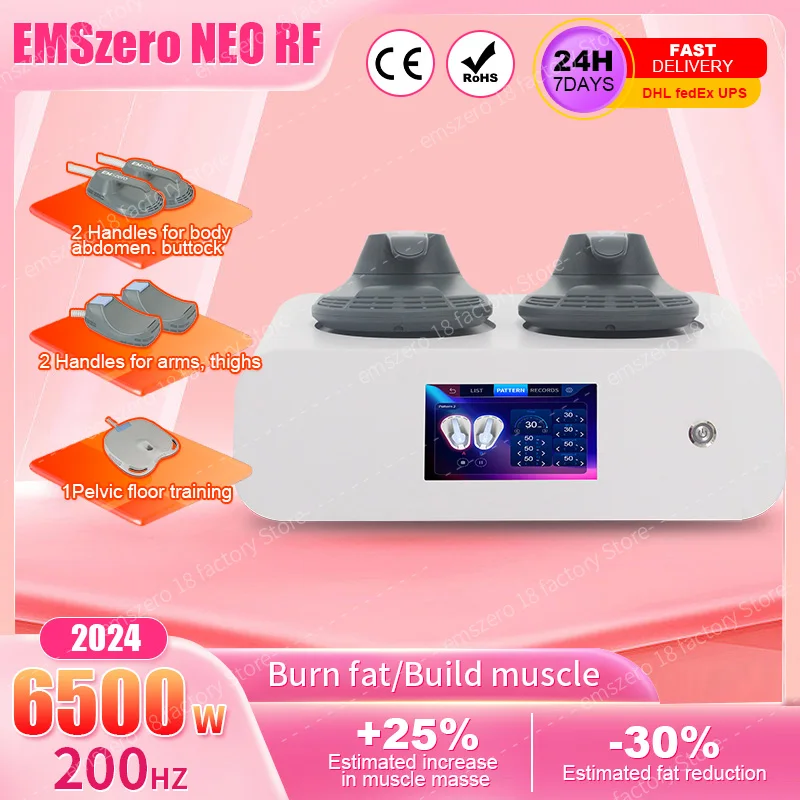 6500W  Muscle Stimulate Fat Removal Body Slimming Butt Build Sculpt Machine EMS EMSzero Weight Lose for Salon