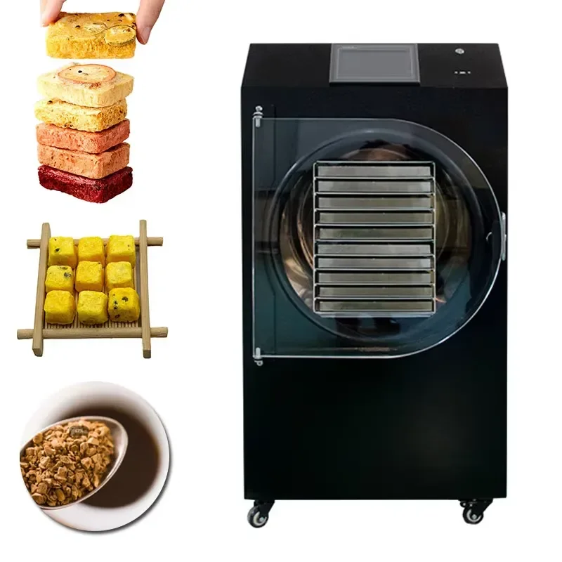 for Labsnova 10 Tray Freeze Dryer 25-35lbs Commercial Food Dehydrator Machine for Instant Coffee Soup Yogurt Production CE