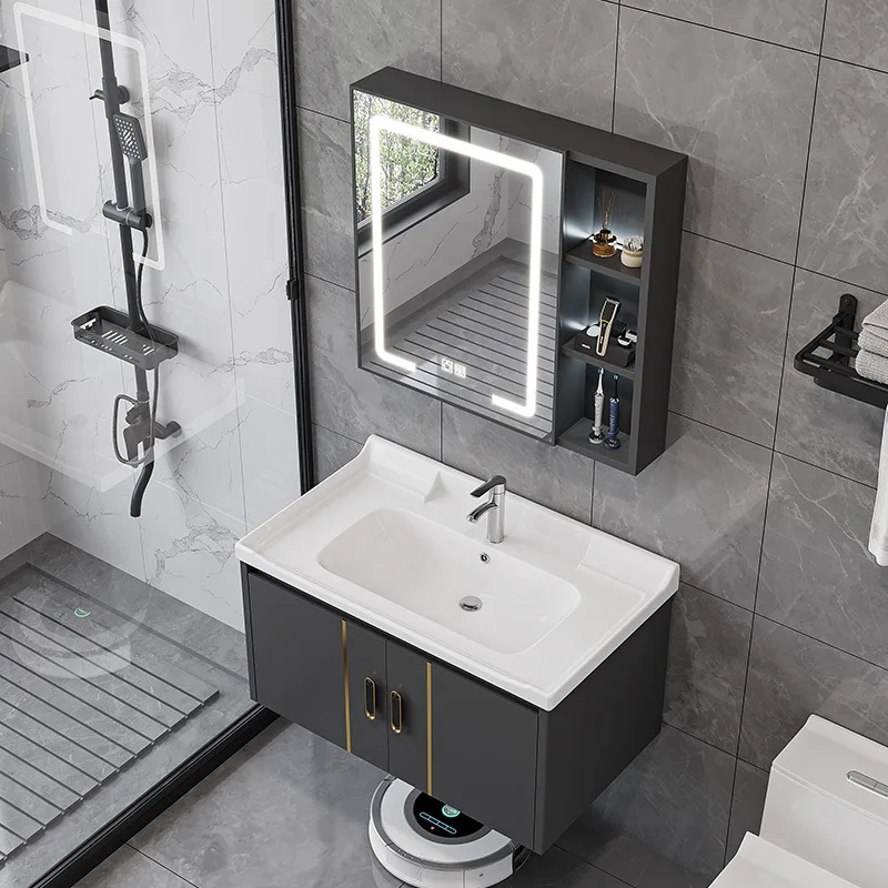 Tocador lavabo gabinetes De baño Hotel creativo nuevo estilo gabinetes De baño Homestay muebles para el hogar Gabinete De Baño Lsysg
