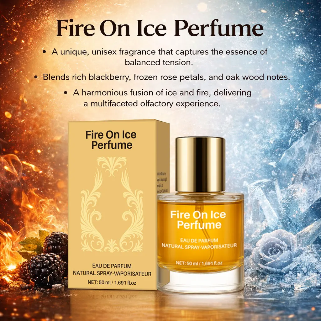 

Fire On Ice Perfume for Unisex Fruity,Spicy, Woody, Ambery Scent, Eau de Parfum Spray Long-Lasting Fragrance for Men &Women,50ml