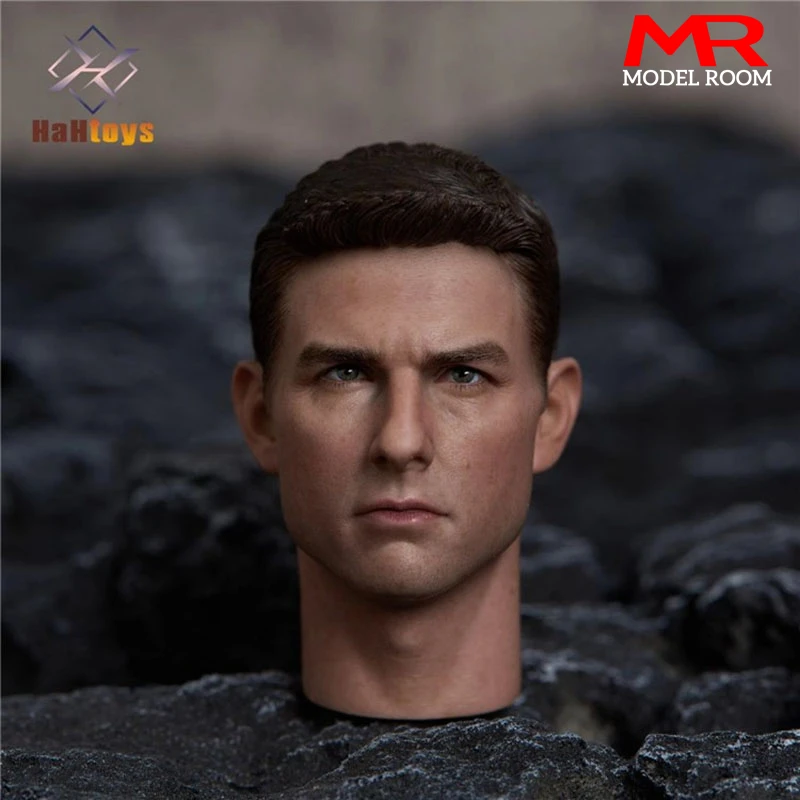 

HaHtoys H006 1/6 Tom Cruis Head Sculpt Carving Model Fit 12'' Male Soldier Action Figure Body Dolls