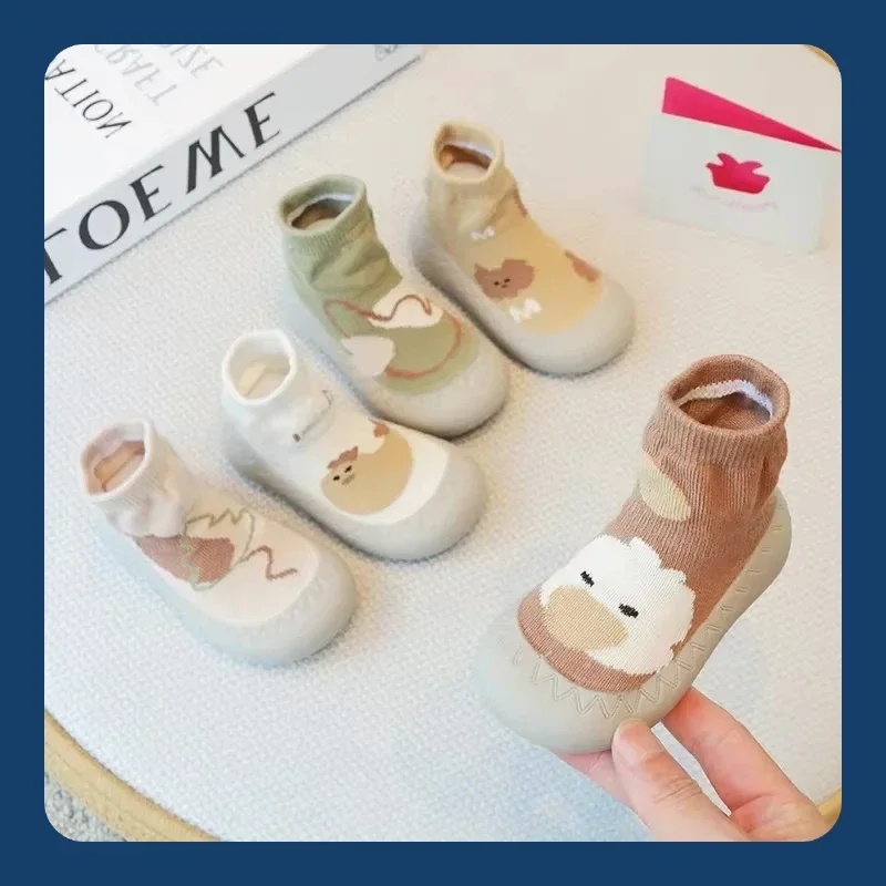Zapatos Calcetines Zapatos para caminar para bebés Suela suave Calcetines transpirables antideslizantes Interior Exterior Niños Niñas Bebé Piso antiolor