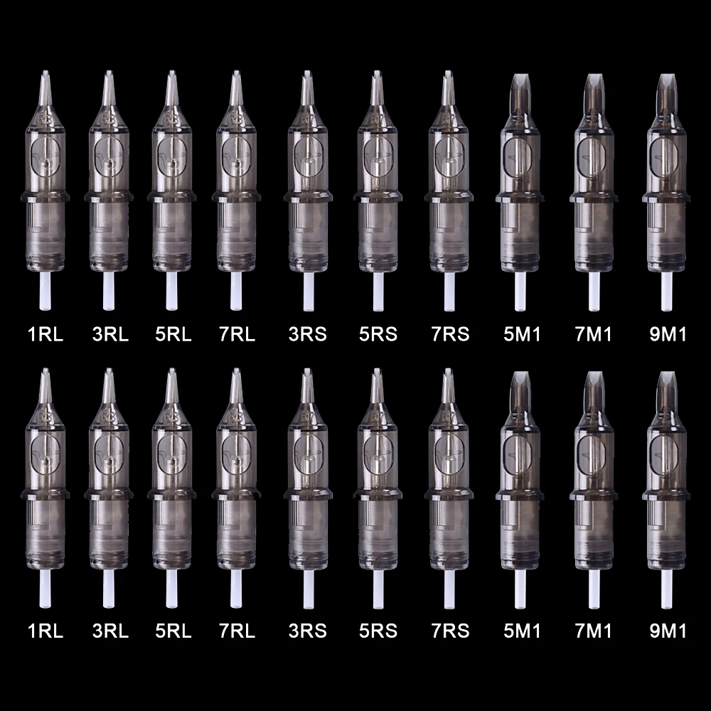 10 szt. Wkładów do tatuażu RL RM M1 makijaż permanentny 10 szt. Wkładów z membraną jednorazowy tatuaż igłą