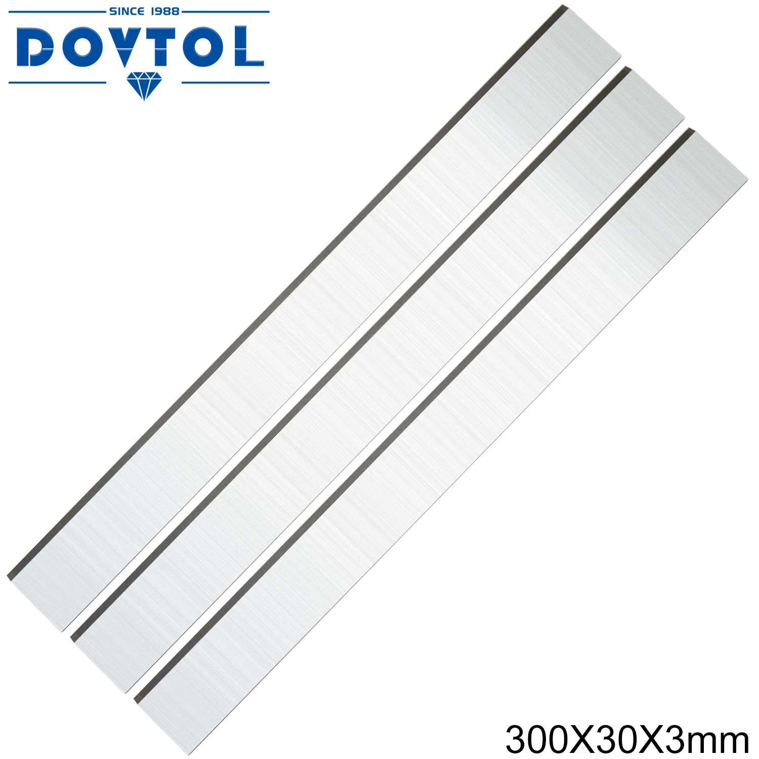 300x30x3mm Industrial Planer and Jointer Blades Knives Replacement for all 300mm Thickness Planer 3pcs