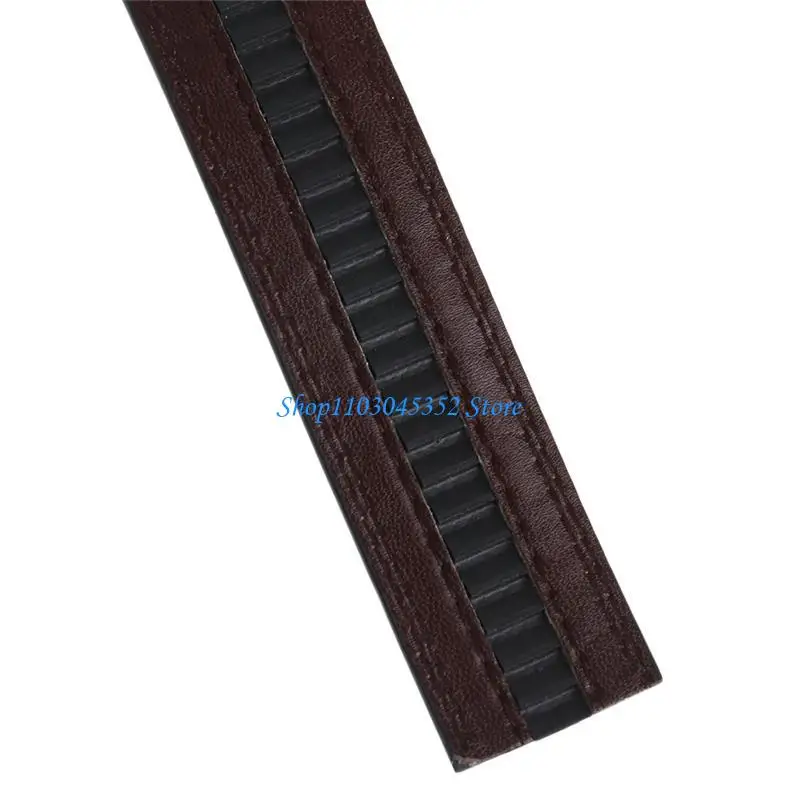 حزام عمل أوتوماتيكي من الجلد الصناعي للرجال يحل محل حزام الخصر بدون إبزيم