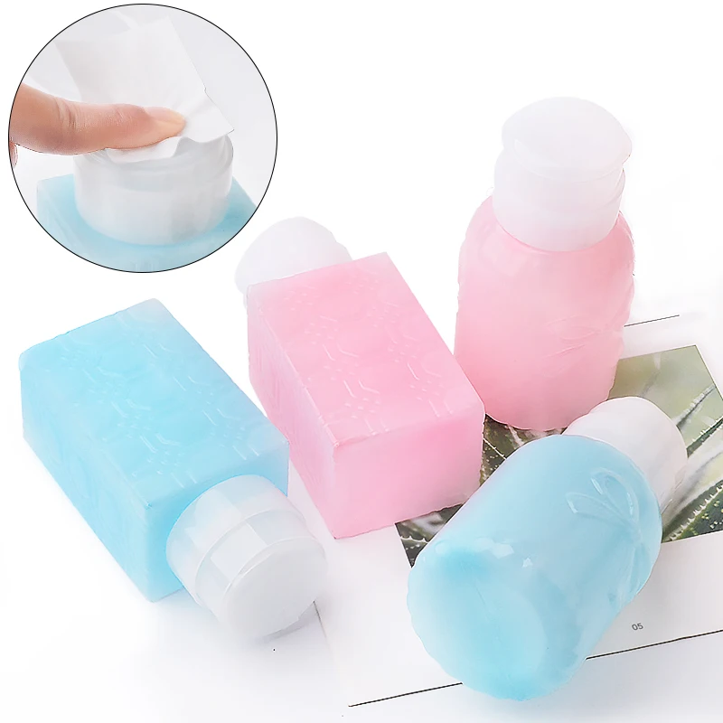 200ml Nail Press Bottle Liquid Acetone Gel Polish Holder Portable Acrylic Gel Polish Cleaner Remover Pump Dispenser