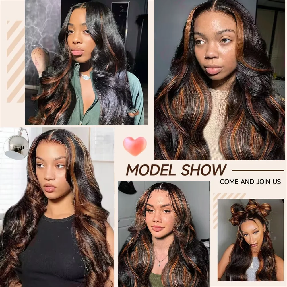 Body Wave HD Lace Front Wigs Human Hair 200 Density FB 30 13x6 HD Transparent Lace Frontal Brazilian Wigs for Women 52 Inch image 6