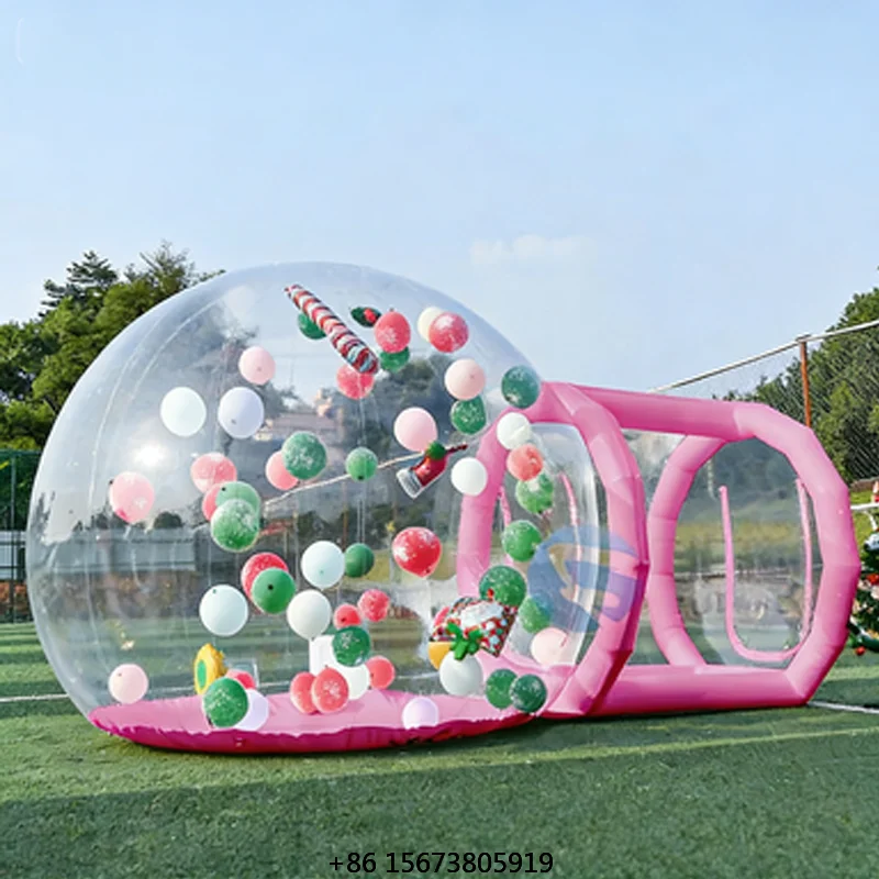 Transparent Bubble House Inflatable Playland with Ball Pool Panoramic View and Soft Cushioning for Kids Safe Fun