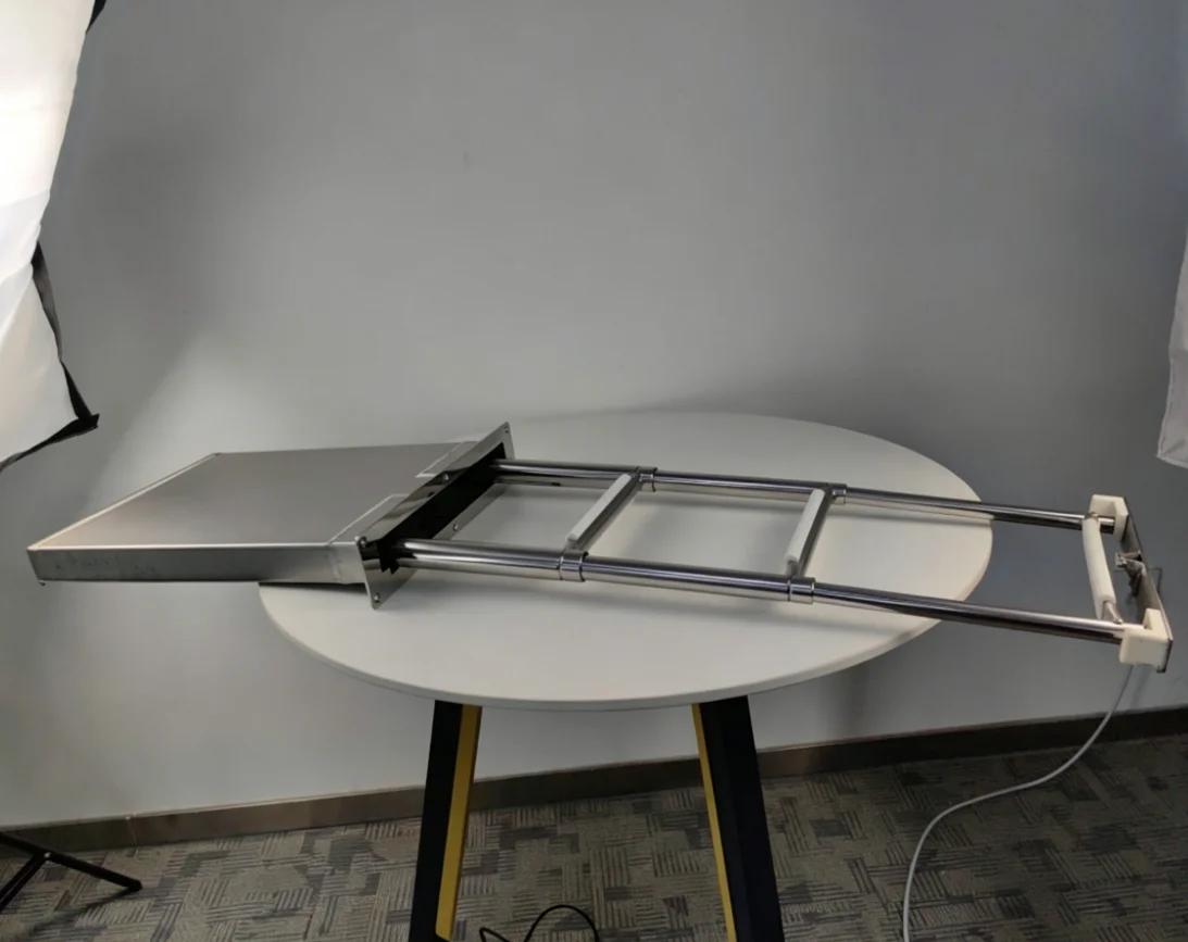 Stainless Steel 316 Yacht Marine Hidden Box Type Three-Section Deck Launching Ladder for Speedboat China