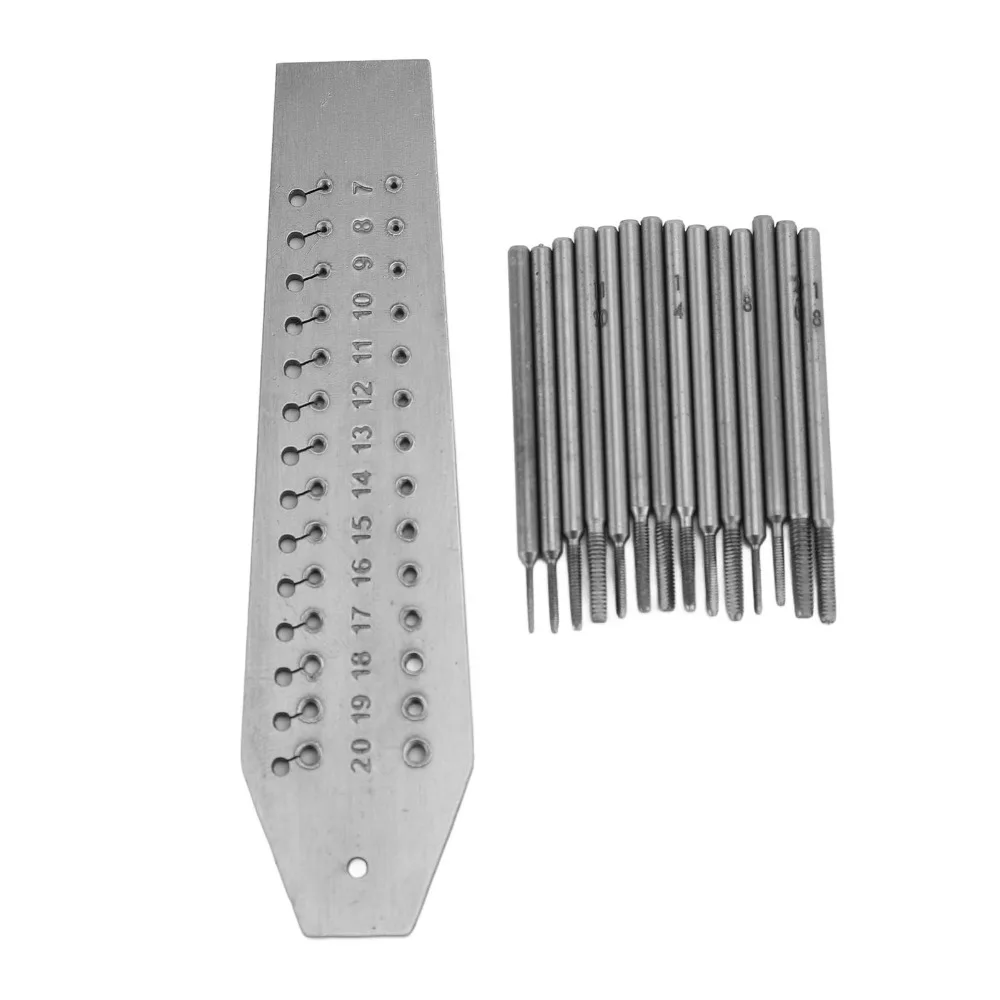 14Pcs Easy Use Micro Size Tap Die Set 0.7-2mm Compact Watch Tool Metal Thread Tool Watch Repair