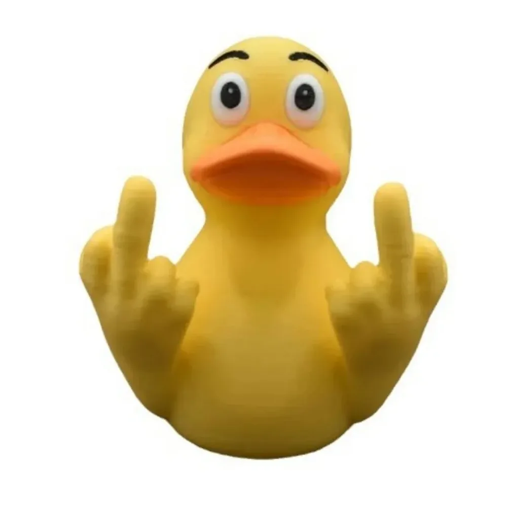 Middle Finger Duck Statue Funny Duckling Sculpture Garden Accessories Home Desktop Decorations Jeep Truck Dashboard Interior