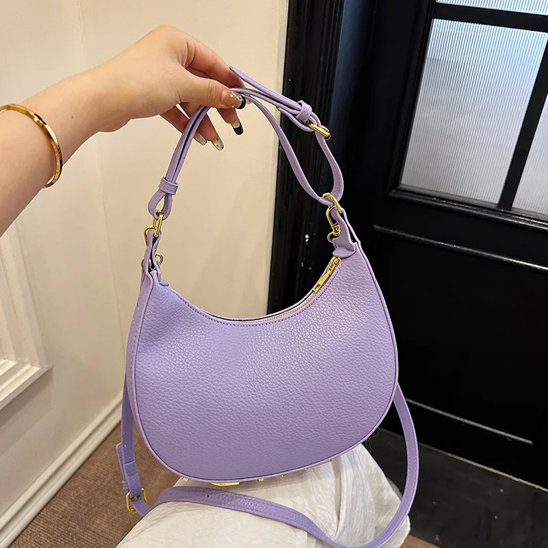 

Седельная сумка на осень-зиму 2025 года, роскошная мини-кошелек через плечо для женщин, элегантная сумка через плечо, универсальные конфеты на руку «день-ночь»