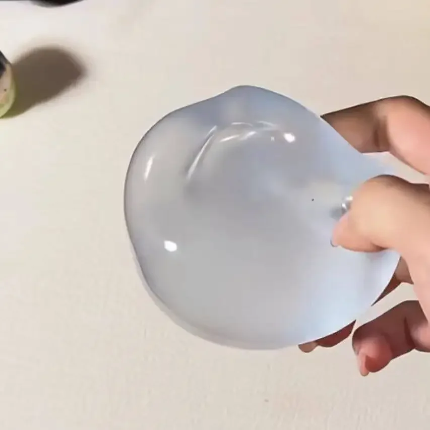 Neuer formbarer, langsam zurückfedernder, blauer, handgefertigter Quetschball aus Kokosnussöl, 6 cm rund, Malz-Stressabbau-Quetschspielzeug – Detail 11