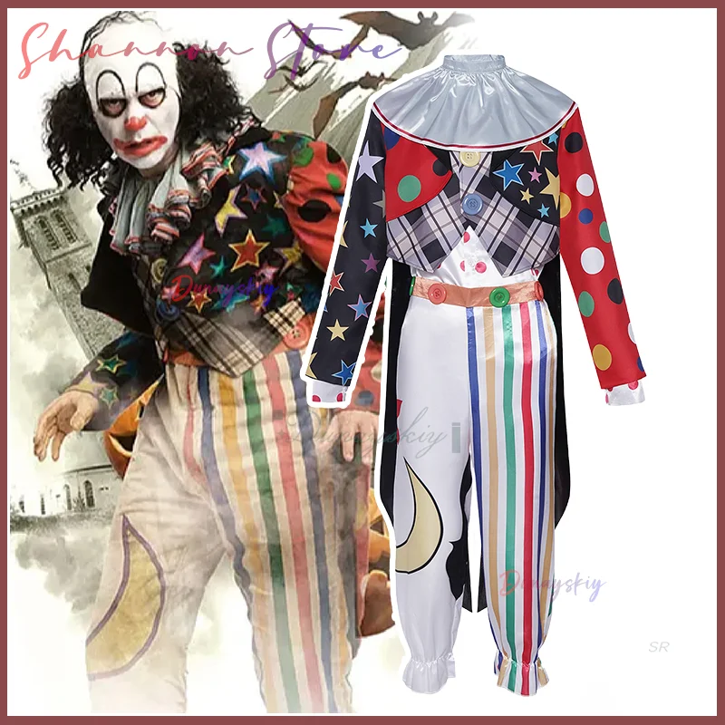 

Костюм для косплея Mr. Jelly Clown, комбинезон ужасов, цирковая форма органов로윈 의상, цирковой клоун, наряды для мужчин и женщин, гаранти로 의상, карнавальный