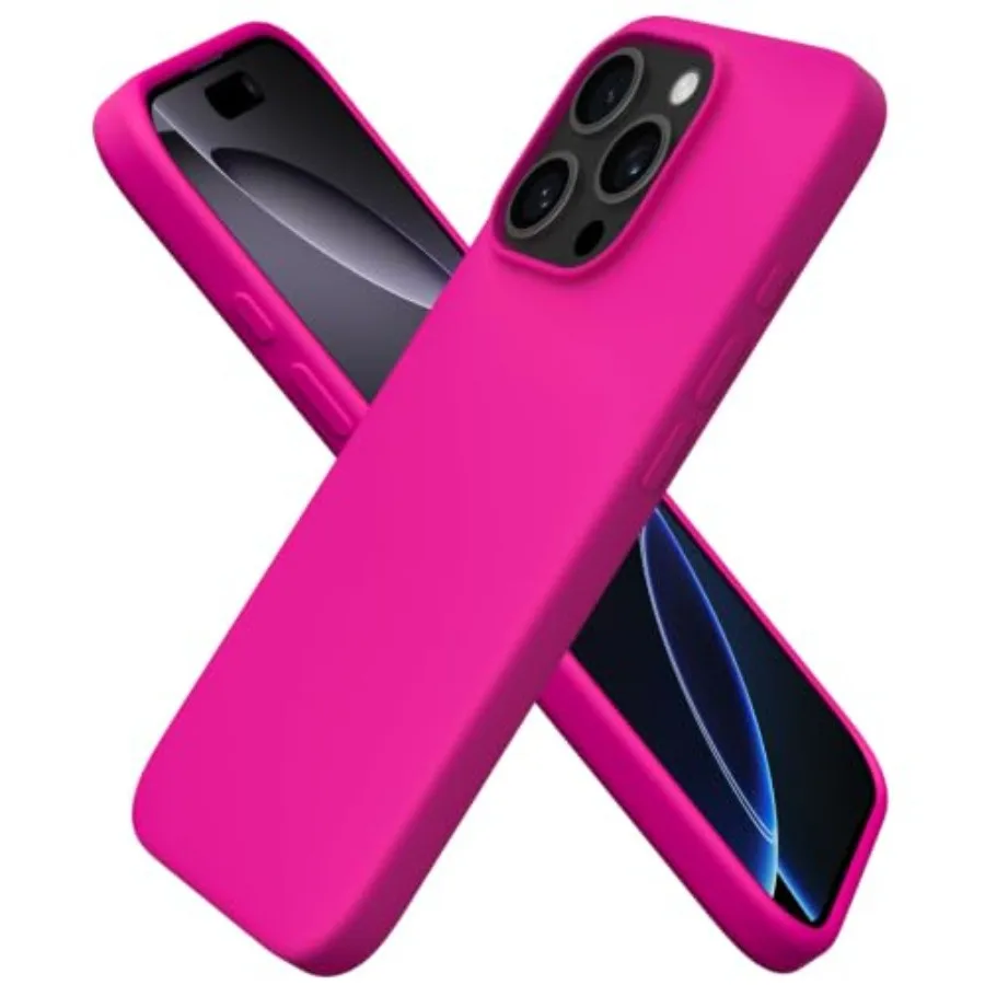 

Compatible with iPhone 16 Pro Case 6.3, Slim Liquid Silicone 3 Layers Soft Gel Rubber Shockproof Protective Cover with Anti-Scr