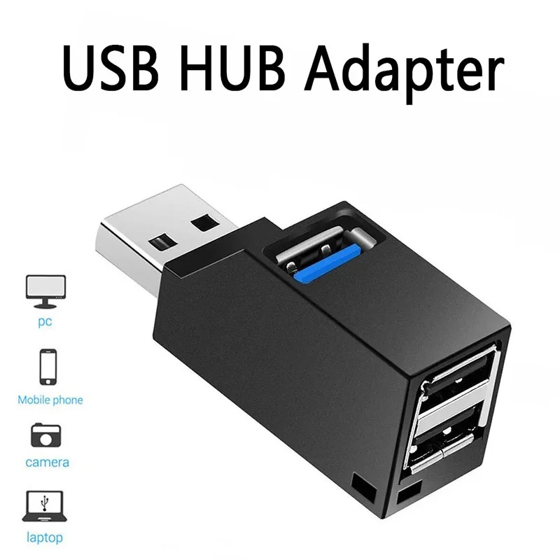

USB 3.0 HUB Extender Автомобильный разветвитель Многопортовые USB-концентраторы 2.0 Ноутбук Офис Многофункциональный USB-адаптер для чтения для ПК Ноутбуки U Диск