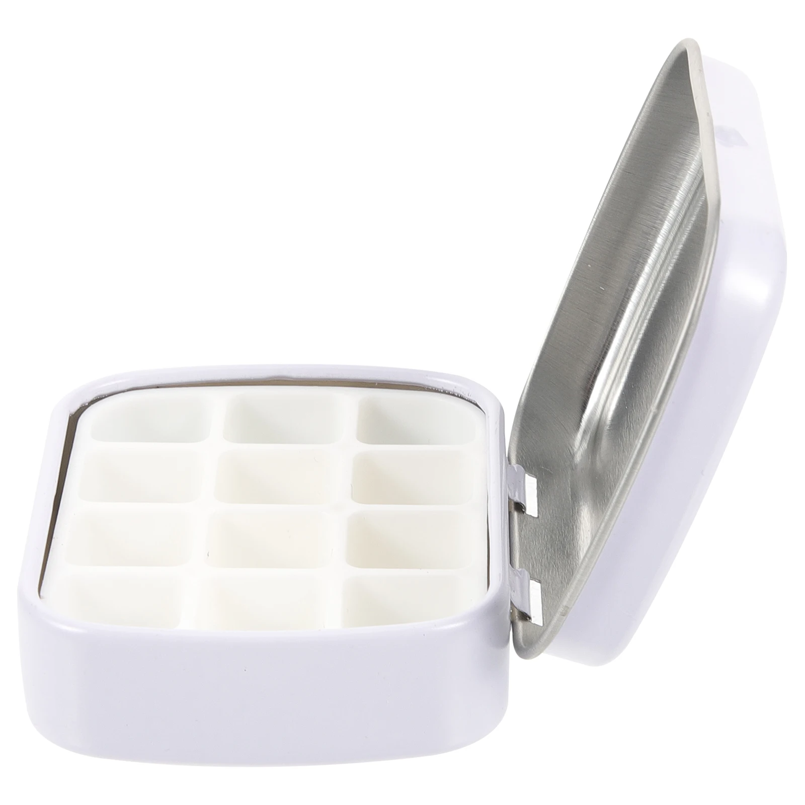 

1 set Premium Watercolor Pigment Storage Box Portable Travel Paint Organizer Durable Empty Palette Tin for Artists Acrylic