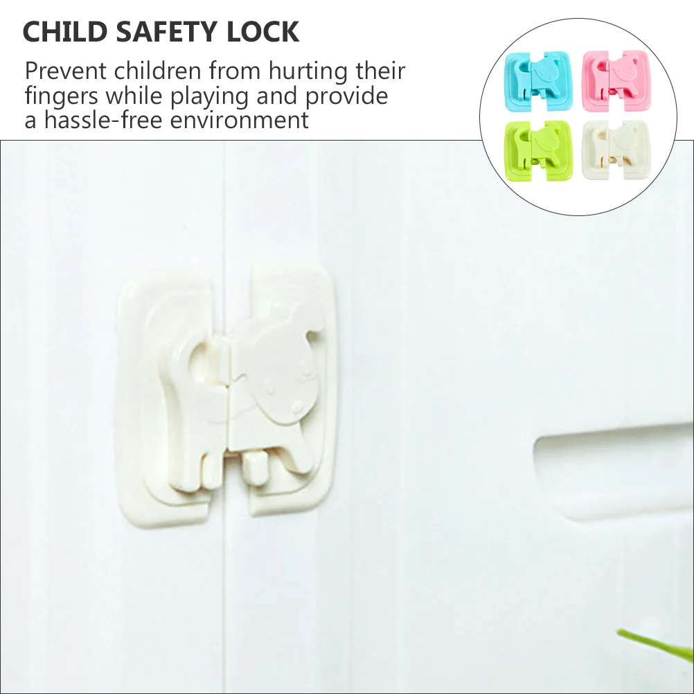 

4Pcs Kid Heavy Duty Baby Protective Locks for Cabinets Refrigerators Drawers Easy Install Safety Latch for Home