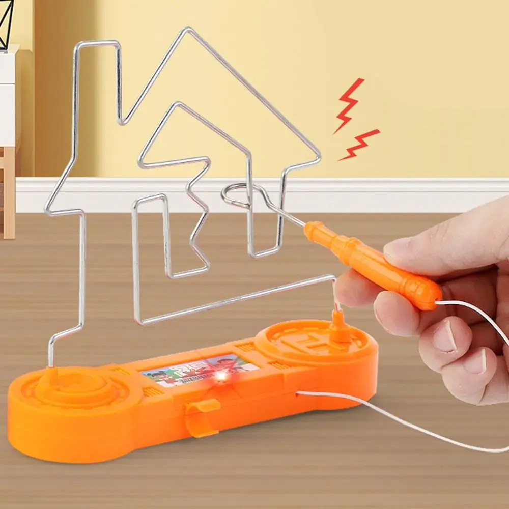 

Concentration Exercises Electric Touch Maze Education Electrically Charged Shock Wire Maze Plastic Science Experiment Game