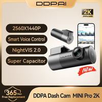 DDPAI Mini Pro 2K Dash Cam Car DVR WiFi Night Vision 24H Parking Monitor Smart Voice Control Car Recorder