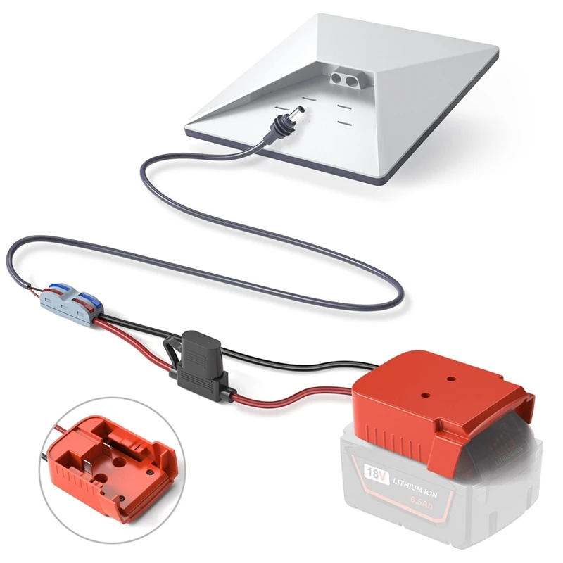 Super Sale For Starlink Mini Power Adapter for Milwaukee 18V Li Ion Battery