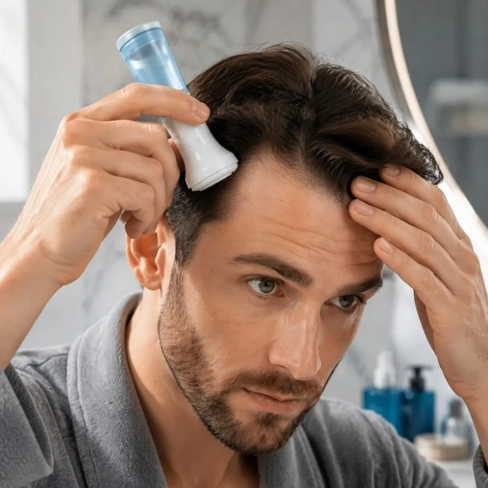 10ml Liquid Storage Scalp Serum Applicator Adjustable Needle Length Professional Face Scalp Hair Beard Care Tool 0.25mm Massage